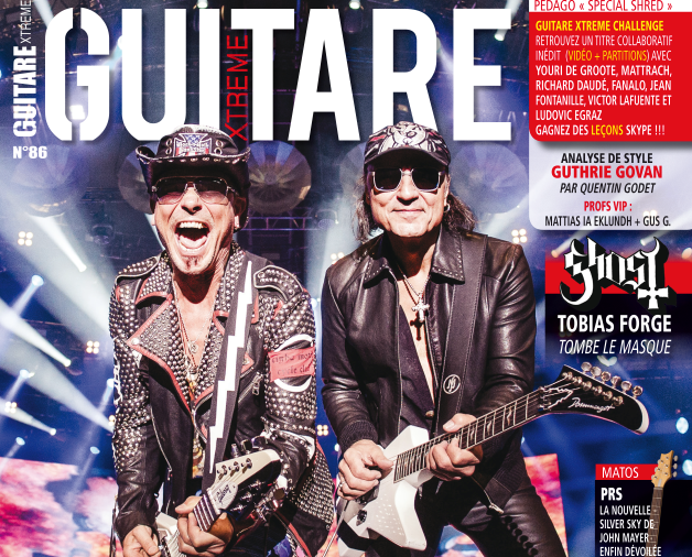 SCORPIONS en couverture de Guitare Extrême Magazine