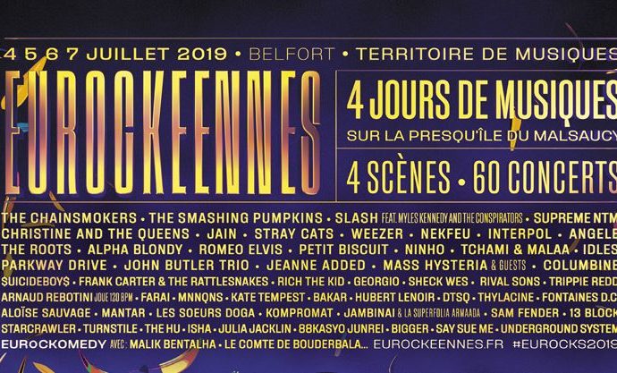 EUROCKEENNES 2019 : programmation complète