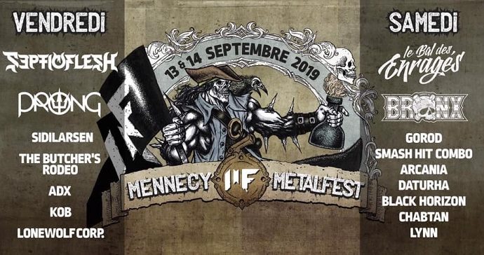 Mennecy Metal Fest : 13 et 14 septembre 2019