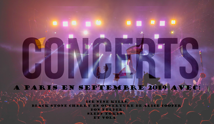 Prochains concerts à Paris en septembre