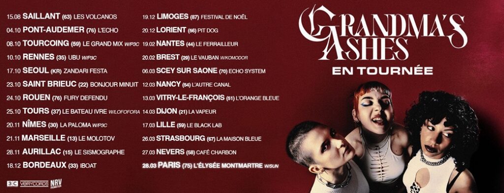 Grandma's Ashes concerts